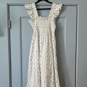 Hillhouse Ellie Nap Dress Pastel Trellis M